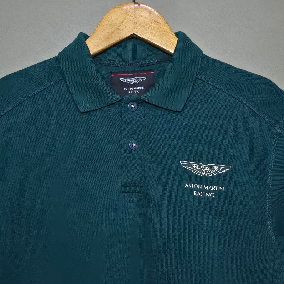ASTON MARTIN By HACKETT DARK TEAL (Category: Tshirts & Polo Shirts ) located in Manila. Submitted by thrift-finds.ph (Listing ID 1466123298, Image 2). Description: ASTON MARTIN By HACKETT DARK TEAL COLOR POLO SHIRT - Size: XS fits to Small - Dimension: 18 W" x 29 L" - Good As new - Color rate: 9.8/10 - No Issues - Color may vary due to lighting 📸.