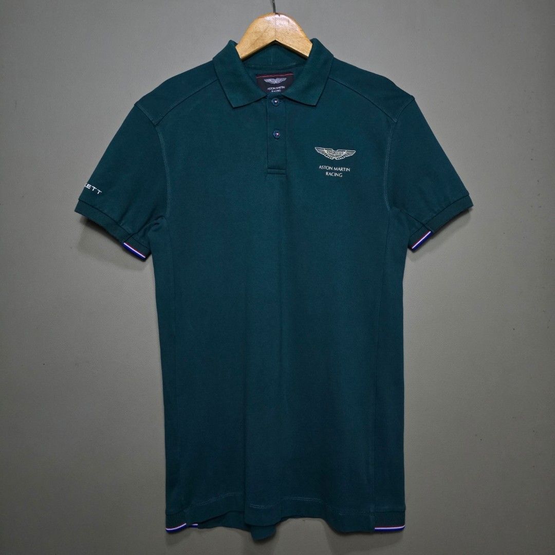 ASTON MARTIN By HACKETT DARK TEAL (Category: Tshirts & Polo Shirts ) located in Manila. Submitted by thrift-finds.ph (Listing ID 1466123298, Image 1). Description: ASTON MARTIN By HACKETT DARK TEAL COLOR POLO SHIRT - Size: XS fits to Small - Dimension: 18 W" x 29 L" - Good As new - Color rate: 9.8/10 - No Issues - Color may vary due to lighting 📸.