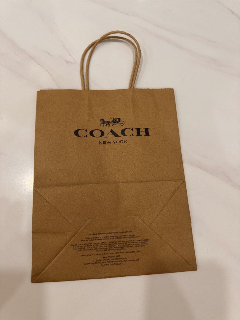Authentic Coach Paper Bag-Declutter (Category: Looking For) located in Mexico. Submitted by hayascentph (Listing ID 1466044710, Image 2). Description: *Declutter *Mode of payment Gcash/Maya Wallet *Delivery Fee to be shouldered by buyer *We ship Nationwide *Courier JNT or LBC cash on delivery, Cash on pick up in nearest LBC branch Need a new scent? Follow my Facebook page for perfume finds! Facebook Page: Haya Scent Carousell: hayascentph Operate