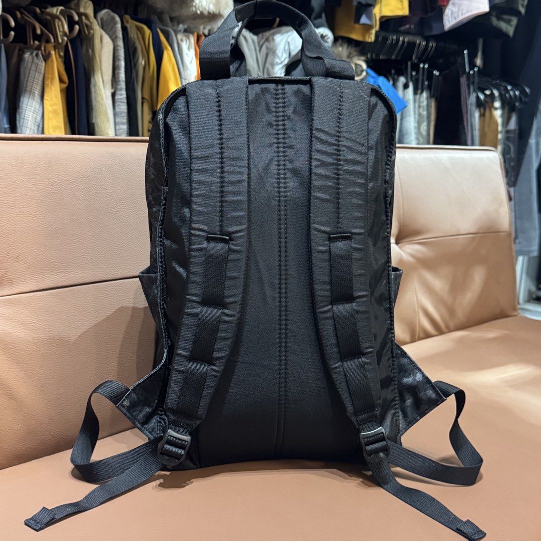 Authentic Gregory Black Floral Pattern Backpack (Category: Backpacks) located in Rizal. Submitted by houseofbell (Listing ID 1466148651, Image 3). Description: - Brand: Gregory - Design: Stylish dark floral pattern with durable black webbing details - Carry Options: Dual top carry handles and adjustable shoulder straps - Storage: Main compartment with internal slip pocket, front zipped pocket, and side slip pockets - Interior: Clean dark interior