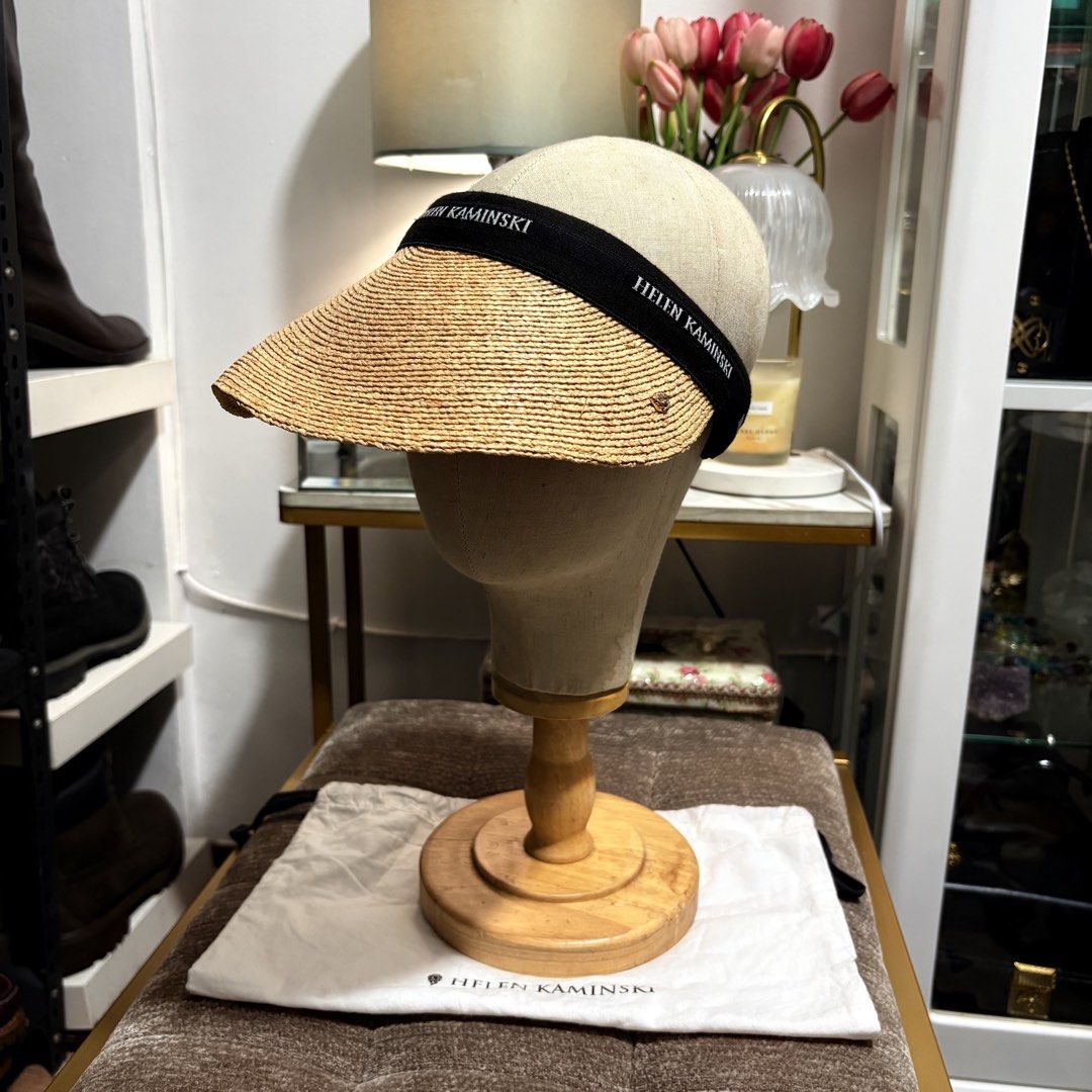 Authentic Helen Kaminski raffia sun visor (Category: Hats & Beanies) located in Binangonan. Submitted by makoleksyon (Listing ID 1466110449, Image 1). Description: Excellent condition Like new No flaws cut wash tag only Bought in Japan 💯% Authentic Money back guarantee .