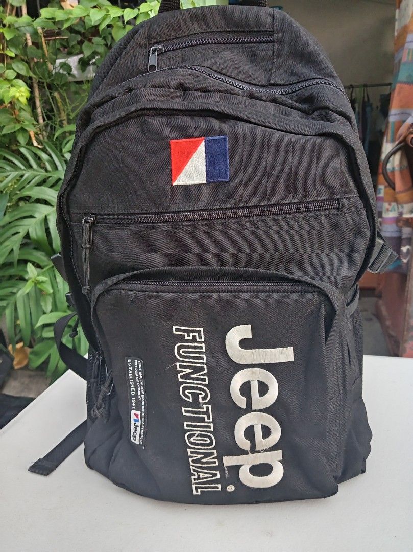 Authentic Jeep Backpack (Category: Backpacks) located in Malolos. Submitted by shoptokyothrift (Listing ID 1466047744, Image 2). Description: Authentic Jeep Backpack.