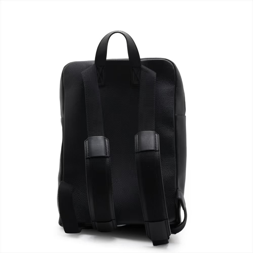 Authentic Loewe Military Leather Backpack/Rucksack, Black (Category: Backpacks) located in General Trias. Submitted by japan_secondhand_products (Listing ID 1466049982, Image 2). Description: This item may have minor stains or scratches that are not very noticeable. *Please note that as this is a used item, there may be scratches or stains not mentioned in the description. Product Rank AB brand Loewe Model military size Size W: 28cm Size H: 39cm 
