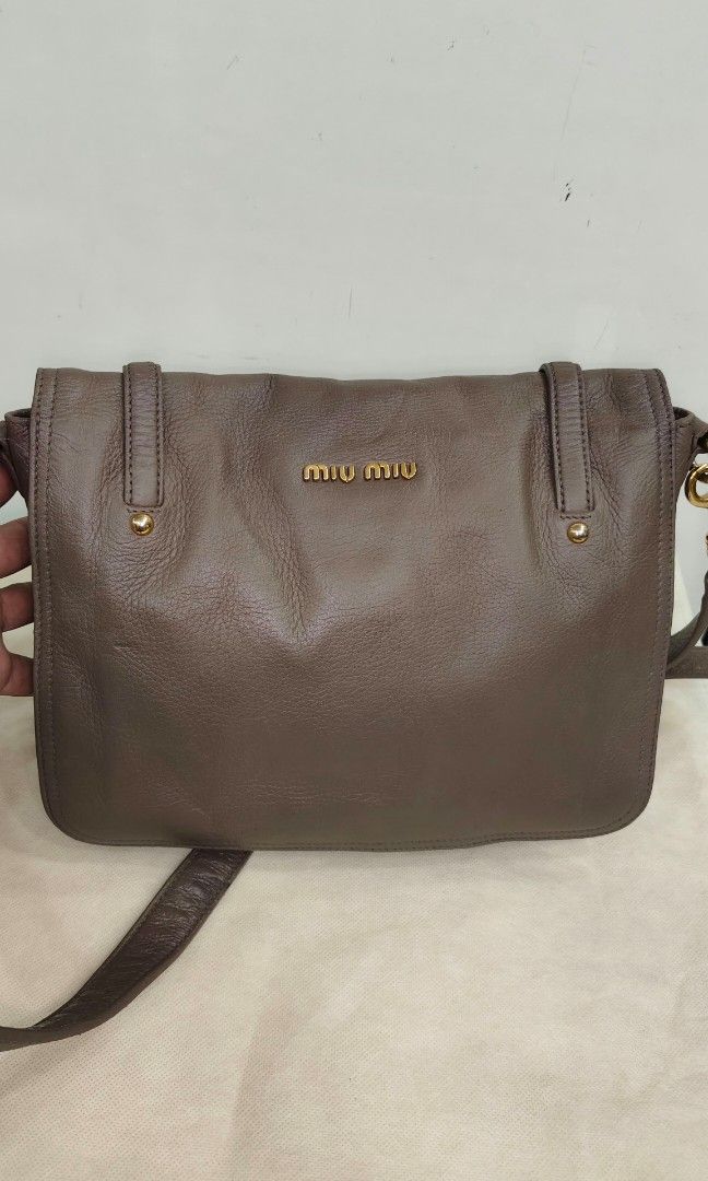 Authentic Miu Miu Messenger bag (Category: Luxury Bags & Wallets) located in Davao. Submitted by baghunterluxxe (Listing ID 1466083885, Image 3). Description: guaranteed in excellent condition small to medium.