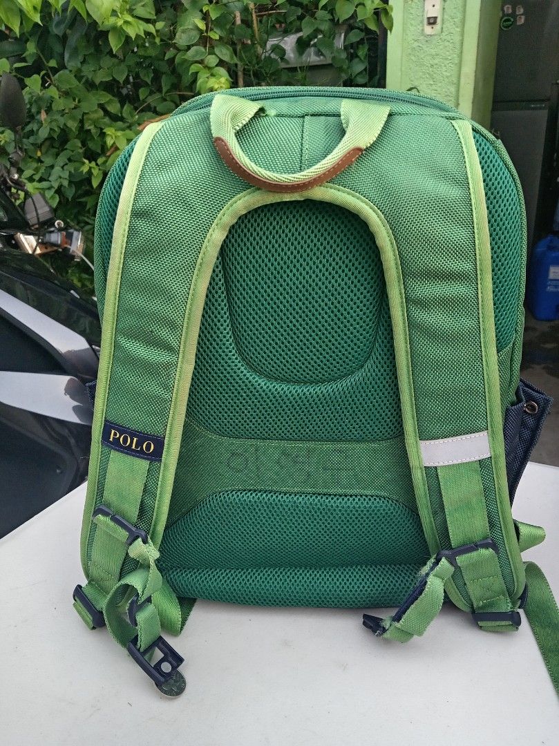 Authentic Polo RL backpack (Category: Backpacks) located in Malolos. Submitted by shoptokyothrift (Listing ID 1466044812, Image 2). Description: Authentic Polo Ralp Lauren back pack As is.