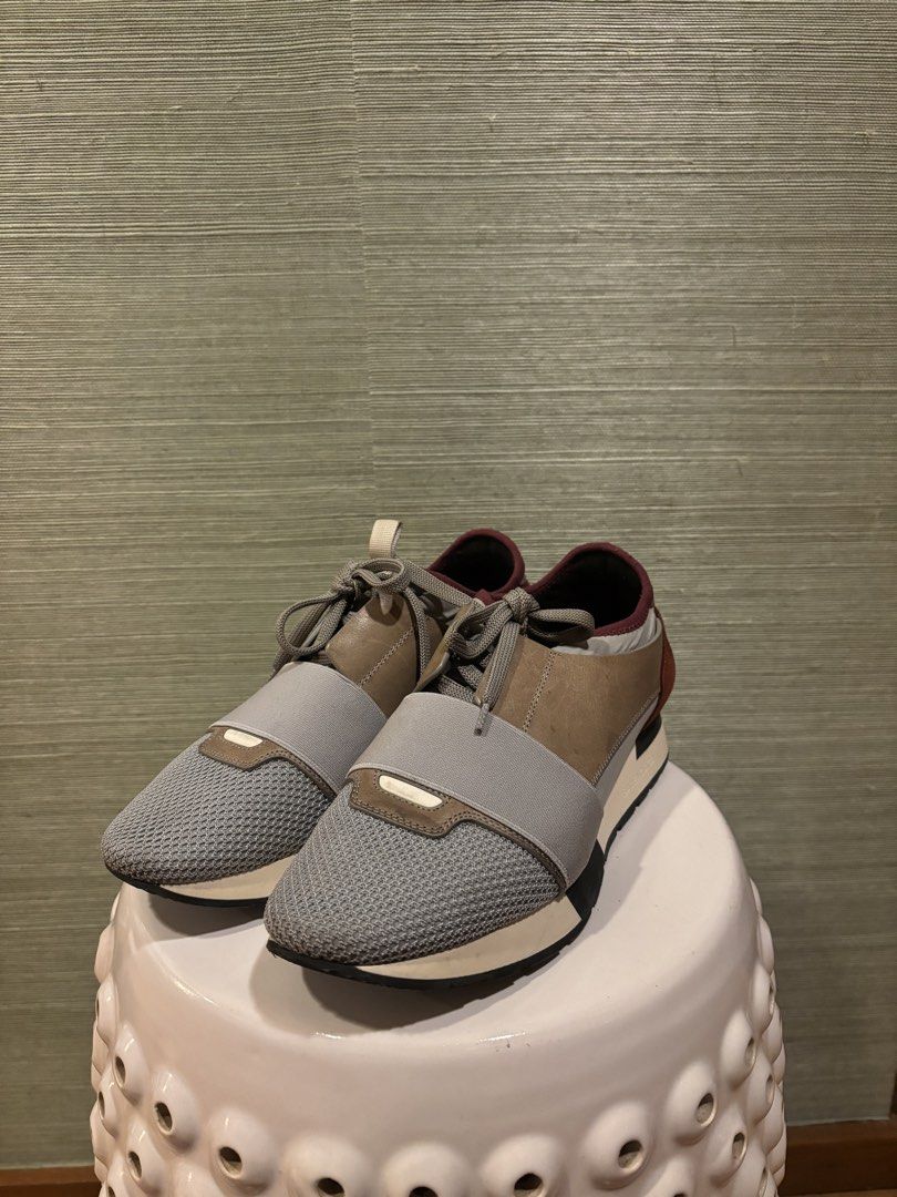 Balenciaga Race Runners Sneakers | Grey & Multi (Category: Sneakers) located in Muntinlupa City. Submitted by juliegarcia (Listing ID 1466029227, Image 1). Description: ✨ Great quality; used & loved! 🚢 Shipping fee not included. 💸 Price negotiable. 💌 DM for more photos & info. 🍒 RSF: Cleaning out my closet! .