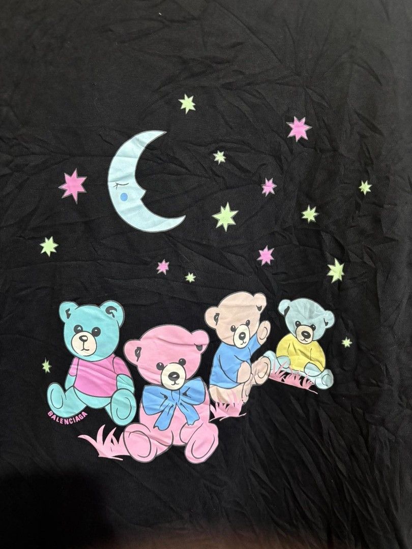 Balenciaga Teddy Bear (Category: Tshirts & Polo Shirts ) located in Manila. Submitted by _thriftyoubetter (Listing ID 1465981155, Image 3). Description: -BALENCIAGA DISTRESSED - Color Rate: 10/10 - Size: Medium - Condition: Excellent NO ISSUE.