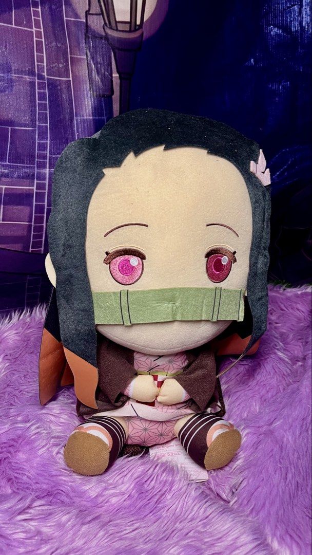 Banpresto Nezuko Kamado Plush Backpack | Demon Slayer (Category: Backpacks) located in Makato. Submitted by lilaclaceshop (Listing ID 1465973016, Image 1). Description: An adorable and functional plush backpack featuring Nezuko from Demon Slayer: Kimetsu no Yaiba! Perfect for anime fans, collectors, and cosplay enthusiasts. ♡ Details: - Official Banpresto (Bandai Spirits) merchandise - Approx. 35 cm - Adjustable brown shoulder straps - Zipper com