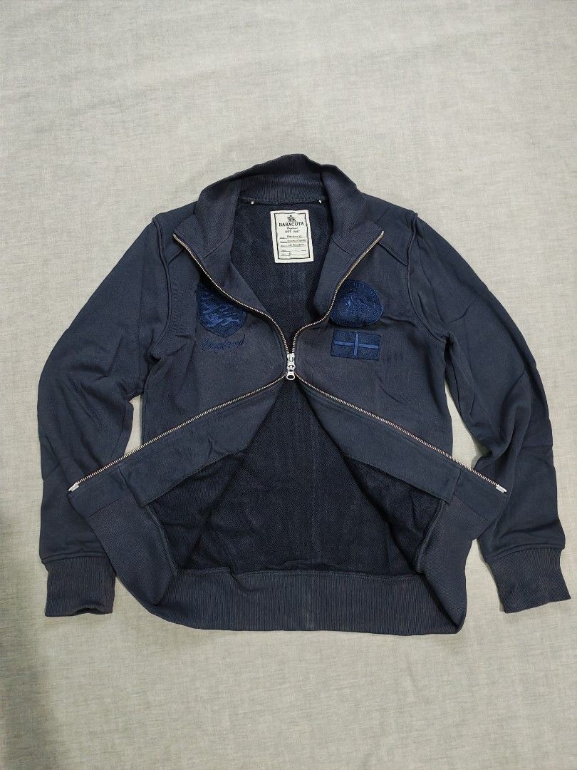 Baracuta zip sweatshirt (Category: Coats, Jackets and Outerwear) located in Baguio. Submitted by used_clothing2600 (Listing ID 1466096691, Image 3). Description: Baracuta zip sweatshirt size 38 good condition pit to pit 18.5 length 25.5 shoulders 15.5 sleeve length 24.5 P 950.