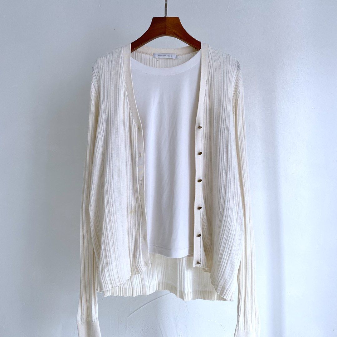 Basic cardigan (Category: Coats, Jackets and Outerwear) located in Kangar. Submitted by shazzieyy_ (Listing ID 1465976683, Image 2). Description: White shirt for display only. Measurement details on picture..