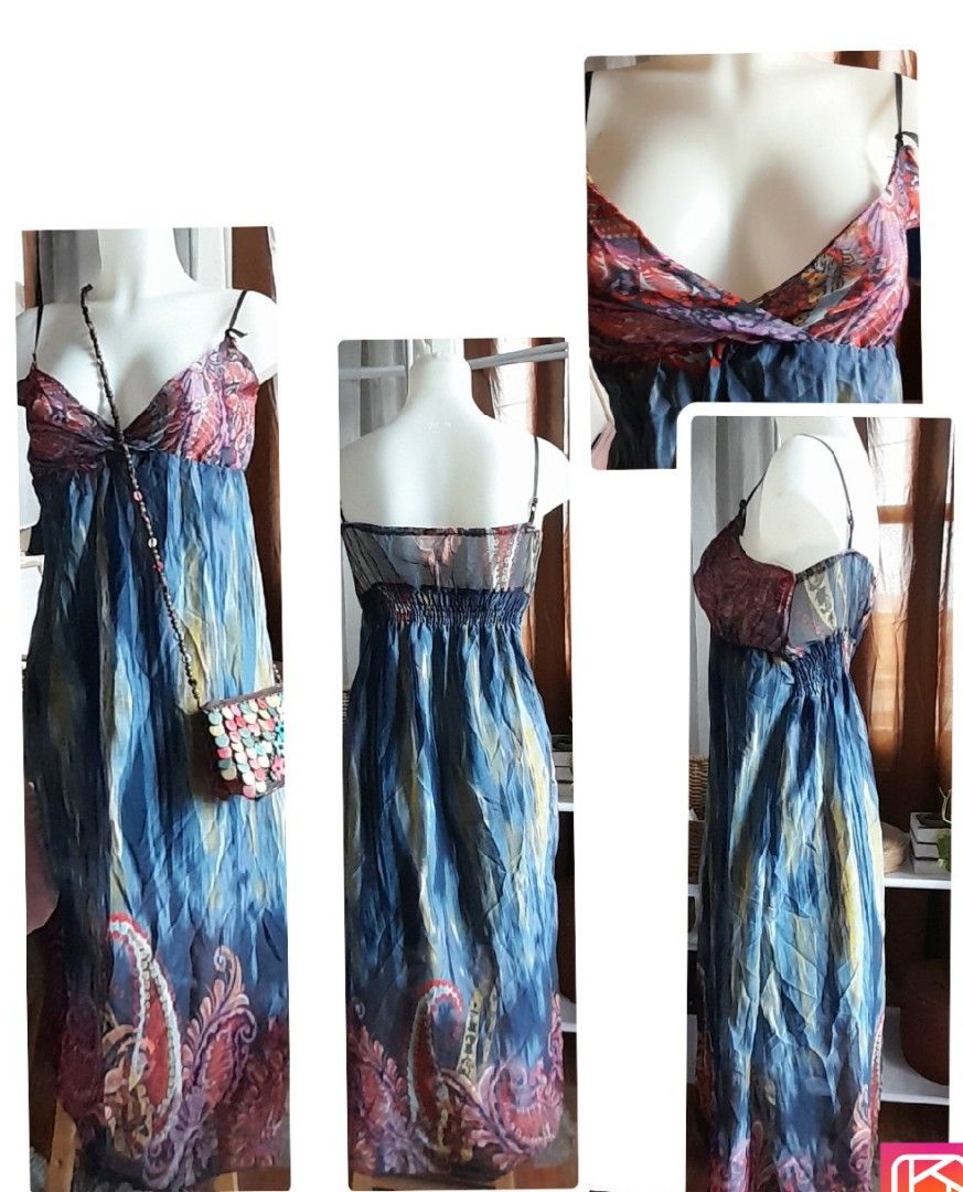Beach Chiffon Dress (Category: Dresses) located in Batangas. Submitted by norskieshoppe (Listing ID 1466088591, Image 1). Description: sz small-medium frame sexy fit Length-47 Bust 36-37 Waist-38 Stretchy.
