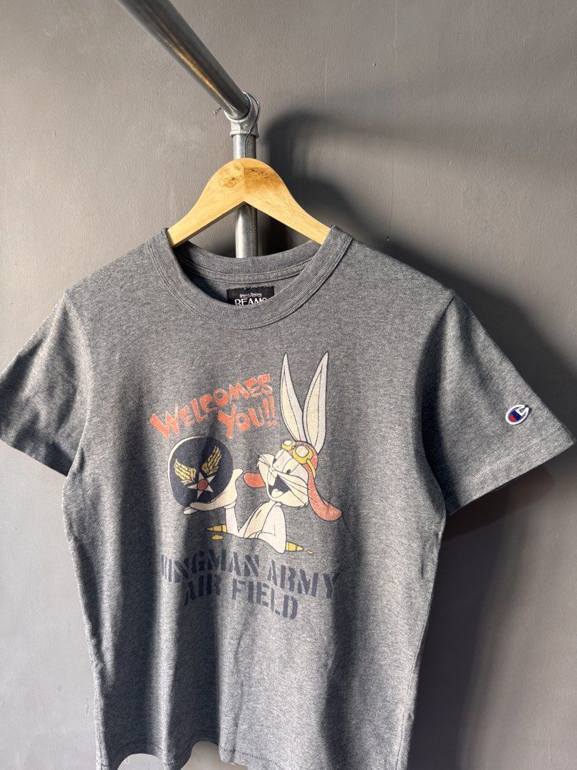Beams - Champion - Bugs Bunny Tee (Category: Activewear) located in Cabuyao City. Submitted by _streetflavor (Listing ID 1465987351, Image 2). Description: Beams - Champion - Bugs Bunny Tee Excellent Size: fits S-M Length: 26 Width: 19.5 -980 pesos Dm.