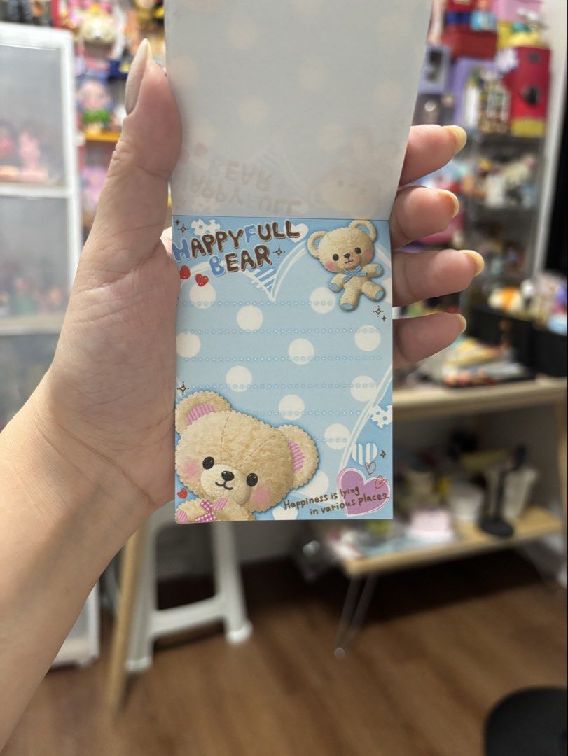 Bear Memo Pad (Category: Stationery & School Supplies) located in Caloocan City. Submitted by meowietrinkets (Listing ID 1466099667, Image 3). Description: .