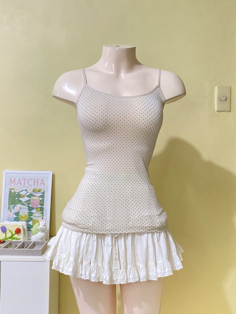 BEIGE POLKA CAMI TOP (Category: Others Tops) located in Dasmarinas. Submitted by hannah.oakph (Listing ID 1466019468, Image 2). Description: .