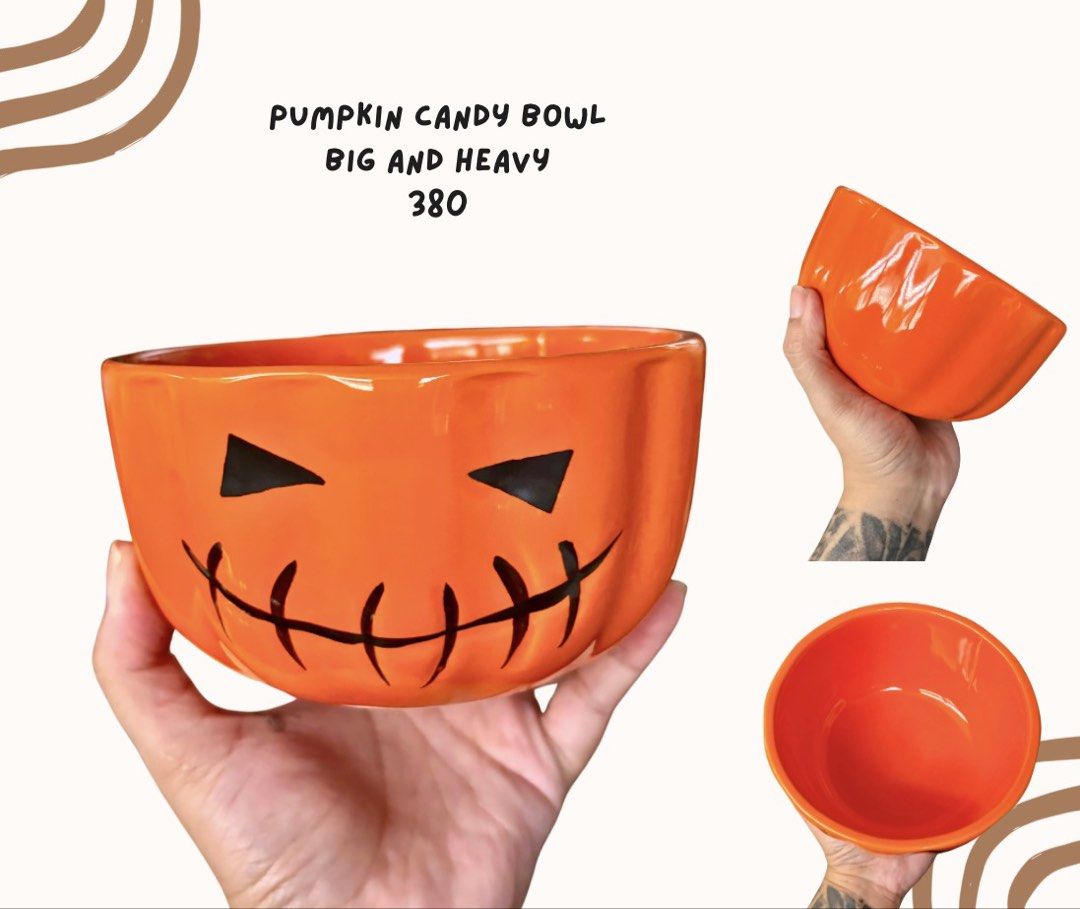 Big Orange Pumpkin Candy Bowl (Category: Dinnerware & Cutlery) located in Pasig City. Submitted by homeyvibesph (Listing ID 1466112512, Image 1). Description: .