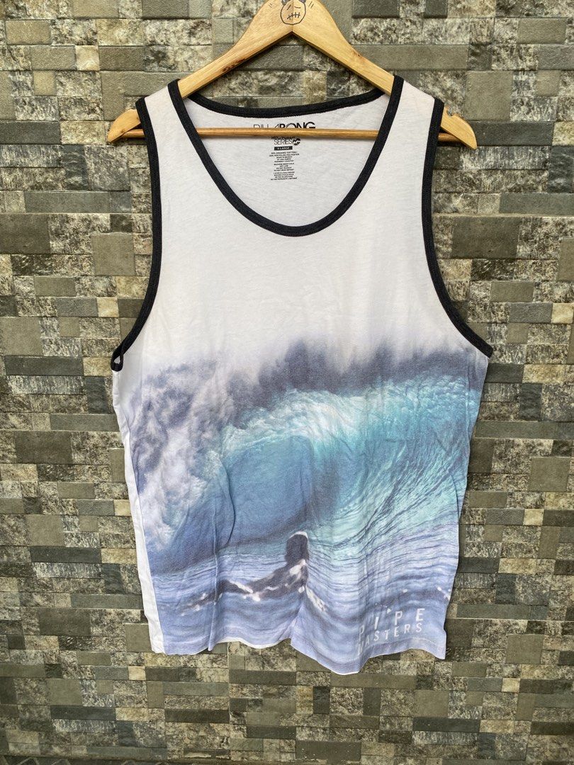 Billabong Pipe Masters Tanktop (Category: Tshirts & Polo Shirts ) located in Santa Rosa. Submitted by thriftandwrap.2020 (Listing ID 1466102603, Image 1). Description: •𝑺𝒊𝒛𝒆:Xlarge •𝑪𝒐𝒏𝒅𝒊𝒕𝒊𝒐𝒏:Excellent •𝑪𝒐𝒍𝒐𝒓 𝒓𝒂𝒕𝒆:9/10 𝗠𝗶𝗻𝗲 350.