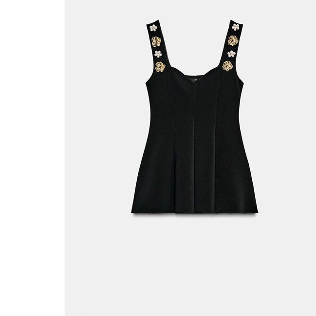 Black Beaded Peplum Corset Top (Category: Blouses) located in Makati City. Submitted by unclutteredbyj (Listing ID 1466054358, Image 3). Description: .