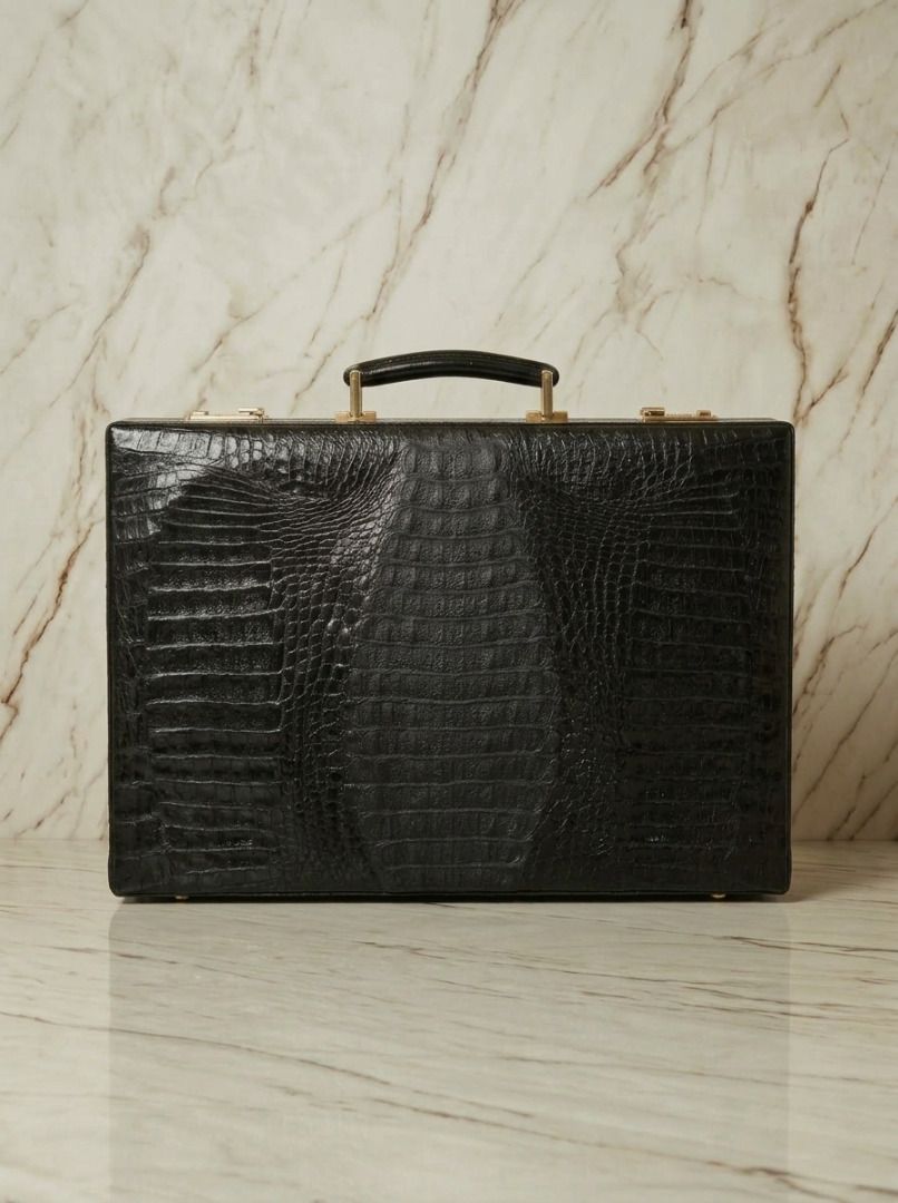 Black Crocodile Leather Executive Briefcase (Category: Briefcases) located in Tarlac. Submitted by jeremiah.curator.2026 (Listing ID 1466101589, Image 2). Description: 🖤 THE BRIEFCASE — ONE UNIT ONLY. PRE-ORDER | FIRST COME, FIRST SERVED This exclusive Briefcase is currently secured with a Japan Auction House and is available for PRE-ORDER ONLY. ⚠️ ONLY 1 UNIT AVAILABLE. Once it’s reserved, it’s gone. 📦 Pre-Order Details 50% payment is required