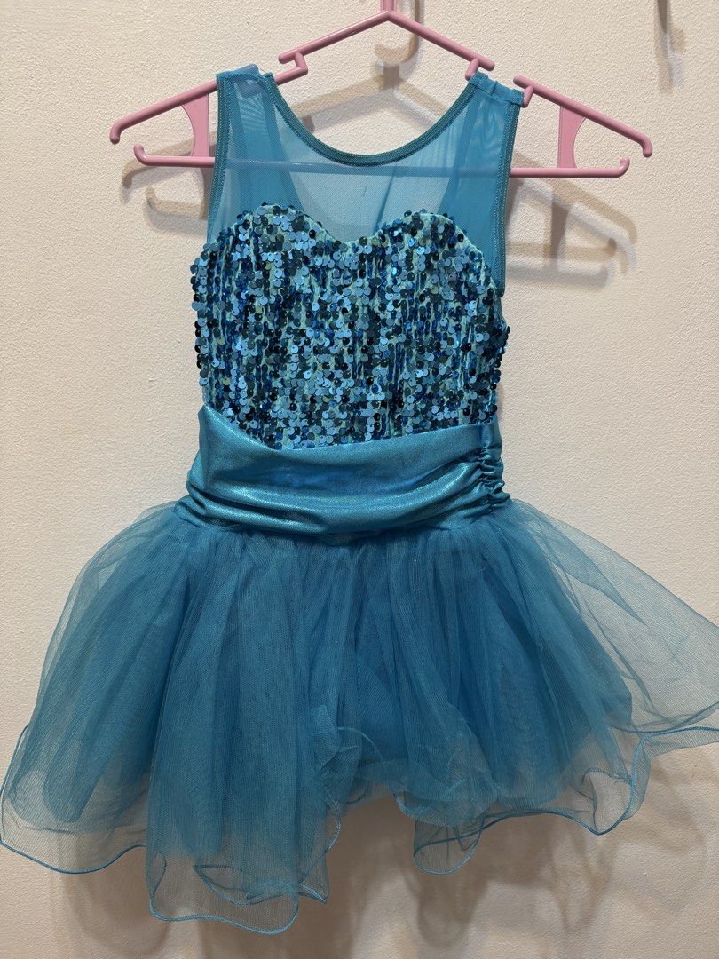 Blue Sequin Mesh Tutu Dance Dress (Category: Babies & Kids Fashion) located in Manila. Submitted by bolddeer_afe6b3 (Listing ID 1466153707, Image 1). Description: - Color: Bright blue - Design: Sparkly sequin bodice with sheer mesh neckline and back - Waist: Shiny ruched waistband - Skirt: Layered tutu - Ideal for: Dance recitals, performances, and costume parties - Size: Fits young dancers.