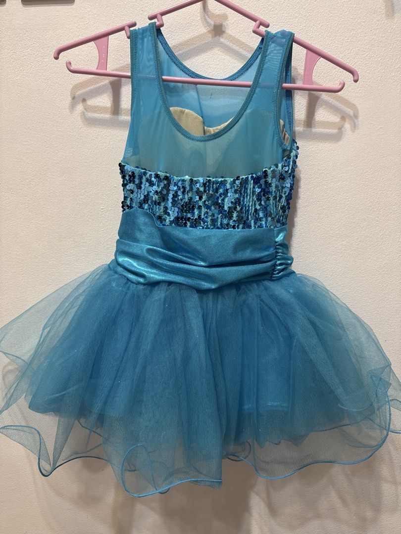 Blue Sequin Mesh Tutu Dance Dress (Category: Babies & Kids Fashion) located in Manila. Submitted by bolddeer_afe6b3 (Listing ID 1466153707, Image 2). Description: - Color: Bright blue - Design: Sparkly sequin bodice with sheer mesh neckline and back - Waist: Shiny ruched waistband - Skirt: Layered tutu - Ideal for: Dance recitals, performances, and costume parties - Size: Fits young dancers.