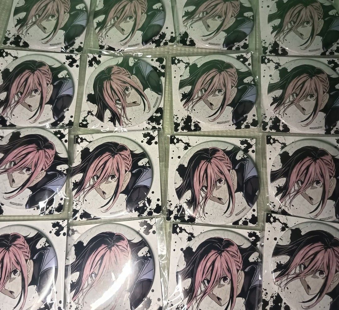 BLUELOCK CHIGIRI (Category: Character Goods) located in Manila. Submitted by whysowhymsi (Listing ID 1466058744, Image 1). Description: - Official Chainsaw Man Reze character badges - Features a dynamic close-up portrait with a stylish ink-splatter background - Individually wrapped in clear plastic packaging - Multiple identical units available for bulk purchase - Perfect for decorating ita bags, collecting, or trading with fans.