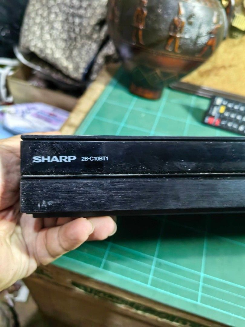Blu-ray and Hard Disk Drive (HDD) recorder (Category: Blu-Ray & Media Players) located in Cebu City. Submitted by dudes_villanueva (Listing ID 1466109664, Image 3). Description: SHARP AQUOS 2B-C10BT1 Blu-ray and Hard Disk Drive (HDD) recorder. 📌 Key Details: • Brand: Sharp • Model: 2B-C10BT1 • Type: AQUOS Blu-ray Disc / Hard Drive Recorder. 📌 100V (Need Transformer). No power cord. Note: Declared Working during auction. Diko ma actual test. Out