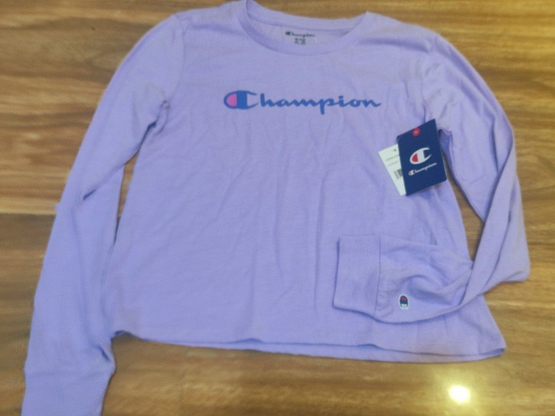 BNWT champion longsleeves (Category: Longsleeves) located in Manila. Submitted by allauthenticmanila (Listing ID 1466057748, Image 1). Description: XL 16 on tag (girls US size) can fit XXS adult.