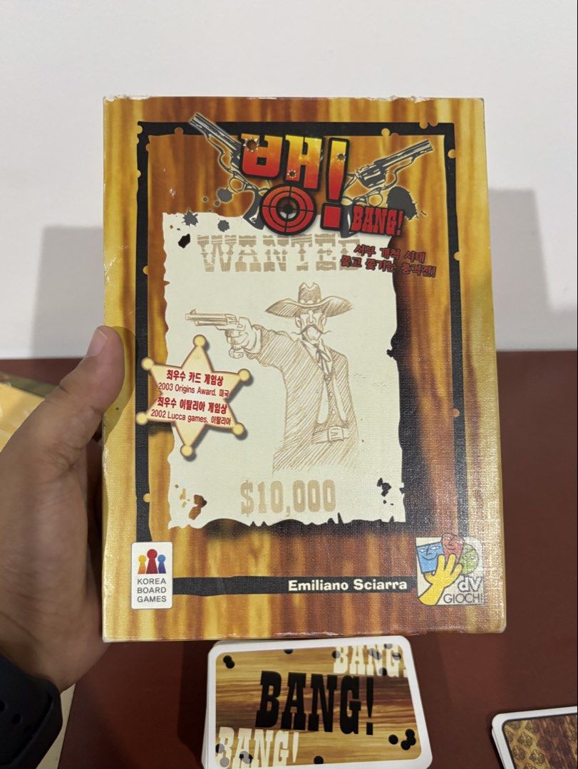 Board Game “Bang! The Wild West Card Game” (Category: Board Games & Puzzles) located in Cavite. Submitted by nanangonlineshop (Listing ID 1466096533, Image 3). Description: 📌 Board Game “Bang! The Wild West Card Game” 🏷️ P100 ⚠️ POLICY: ❌ NO COD ✅ AS IS, WHERE IS ✅ FIRST PAY BASIS ✅ MINE NOW, PAY NOW ✅ 3-DAYS HOLD ONLY. UNPAID RESERVATIONS ARE VOIDED. 📍 Location: Cavite 👉 WE SHIP NATIONWIDE (LUZON, VISAYAS & MINDANAO) ✅ MOP: Bank Transfer (BP