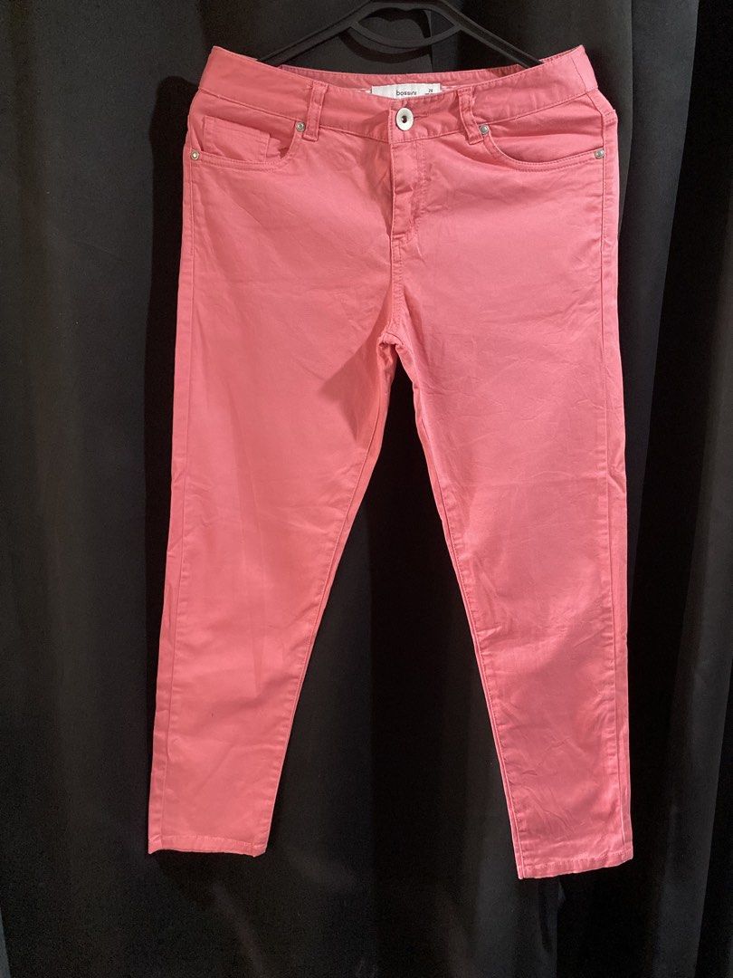 Bossini Pink Casual Pants Size 26 (Category: Jeans) located in Amadeo. Submitted by selectsbysam (Listing ID 1465969127, Image 1). Description: - Brand: Bossini - Color: Fun Pink - Size: 26 / 165/66Y - Closure: Classic zip and button fly - Pockets: Functional front and back pockets - Style: Casual, perfect for daily outfits or days out - Pairing: Easy to match with basic tees or blouses.