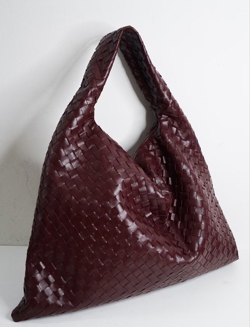 Bottega hop Burgundy (Category: Luxury Bags & Wallets) located in Silang. Submitted by girlyouneedthis (Listing ID 1465978723, Image 2). Description: Bottega hop size large in this beautiful burgundy color. Genuine leather, coded. Comes with dustbag only. No returns, No exchange, No refunds..