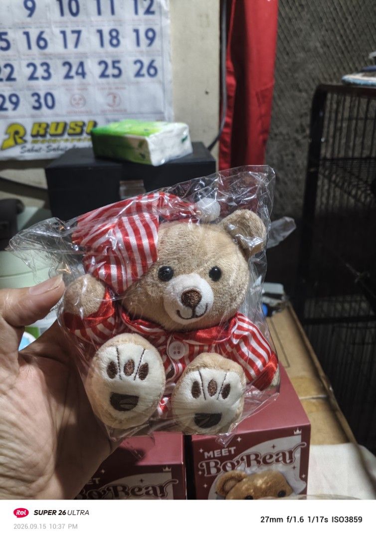 BRAND NEW COMPLETE SET MACAO BO BEAR (Category: Plushies & Soft Toys) located in Caloocan City. Submitted by loisxlane (Listing ID 1466046715, Image 3). Description: SELLING THEM AS A SET ONLY! Authentic brand new All still sealed with their original box Price is fixed pymt First via Bdo online or maribank For shipping only @ buyer's expense.