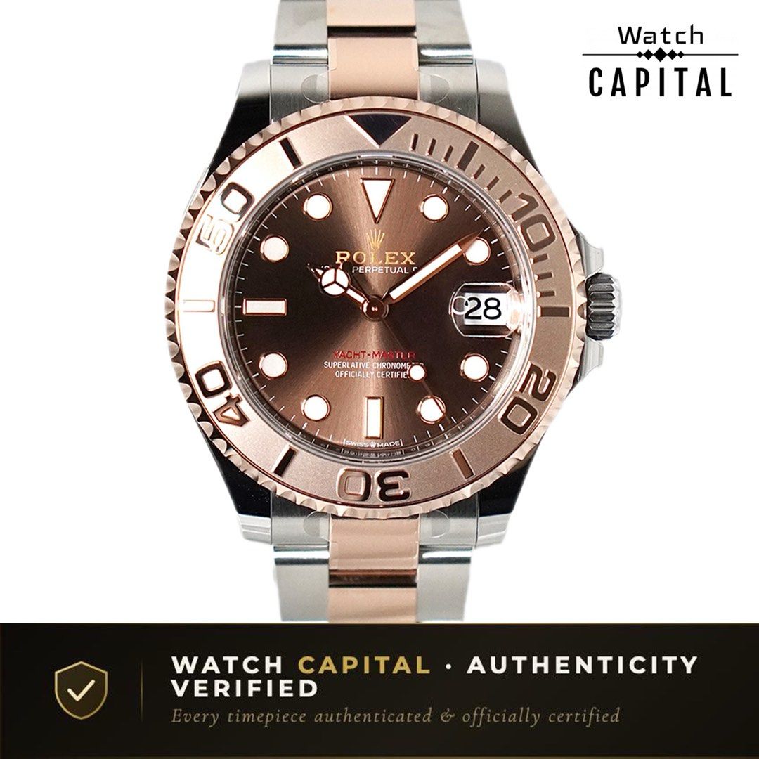 Brand New Rolex Yacht-Master 37 268621 ‘Chocolate’ June 2026 (Category: Watches) located in Singapore. Submitted by watchcapitalsg (Listing ID 1466015821, Image 1). Description: Location: 111 Somerset Reference: 268621 Case Diameter: 37mm Movement: Automatic Dial Colour: Chocolate Bezel Material: Everose Gold Case Material: Oystersteel & Everose Gold Bracelet Material: Oystersteel & Everose Gold Glass Material: Sapphire Crystal Box: Yes Papers: Y