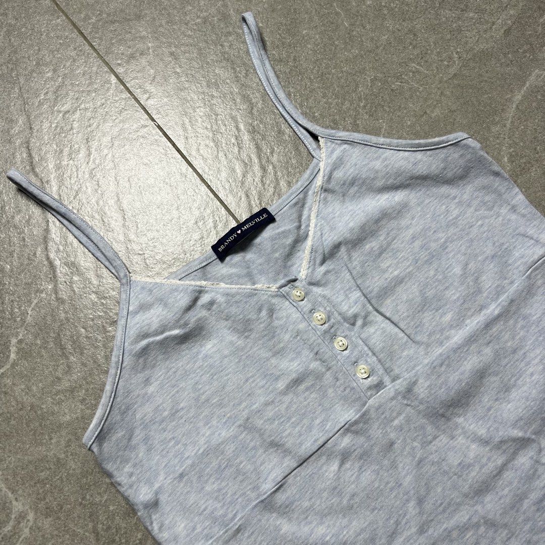 Brandy Melville Tiffany Top (Category: Sleeveless) located in Manila. Submitted by stakkhaus_ (Listing ID 1466061209, Image 2). Description: Brandy Melville Tiffany Top Excellent Condition Small frame Width 13.5 Length 18.