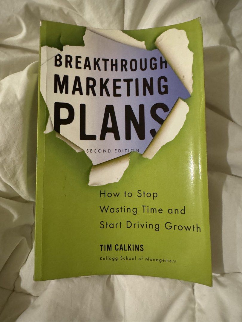 Breakthrough Marketing Plans by Tim Calkins (Category: Textbooks) located in Quezon City. Submitted by lynylynn (Listing ID 1466118506, Image 1). Description: .