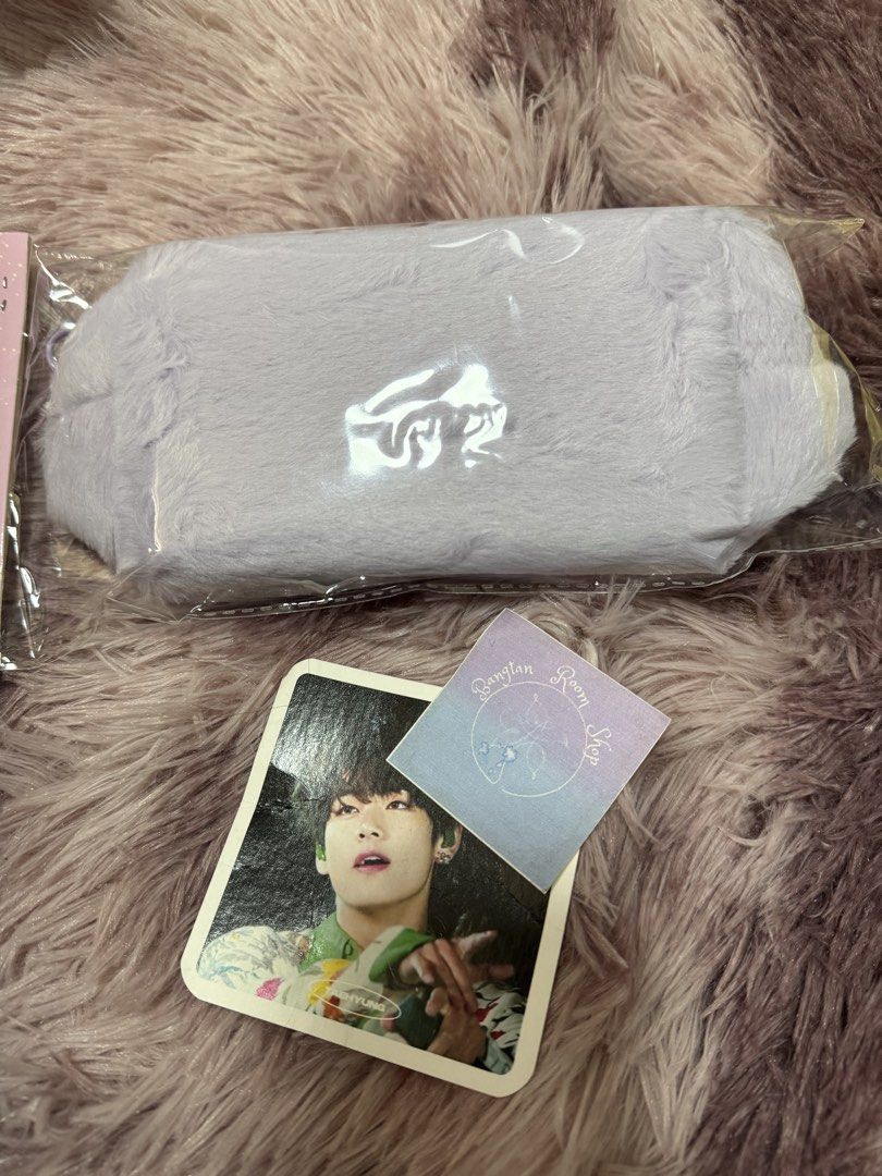 Bt21 purple fur pouch (Category: K-Wave Merchandise) located in Pasig City. Submitted by queenv18 (Listing ID 1466026766, Image 2). Description: Onhand items in PH ready to ship merch are directly shipped from korea / taiwan / japan / us 101% legit Brandnew Plus sf.