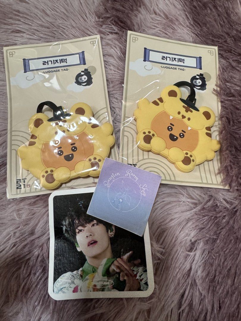 Bt21 shooky luggage tag (Category: K-Wave Merchandise) located in Pasig City. Submitted by queenv18 (Listing ID 1466026327, Image 1). Description: Onhand items in PH ready to ship merch are directly shipped from korea / taiwan / japan / us 101% legit Brandnew Plus sf.