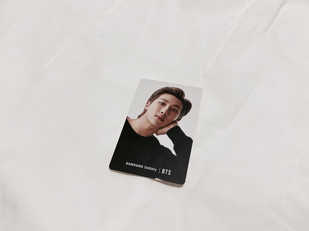 BTS x Samsung Photocards (Category: K-Wave Merchandise) located in Quezon City. Submitted by ilyoongiii (Listing ID 1466044062, Image 2). Description: - Sold per piece (PAYO listed price + delivery fee) - Available: RM, Jin, Suga, Jhope, and OT7 - Sold: JK, V, and Jimin.