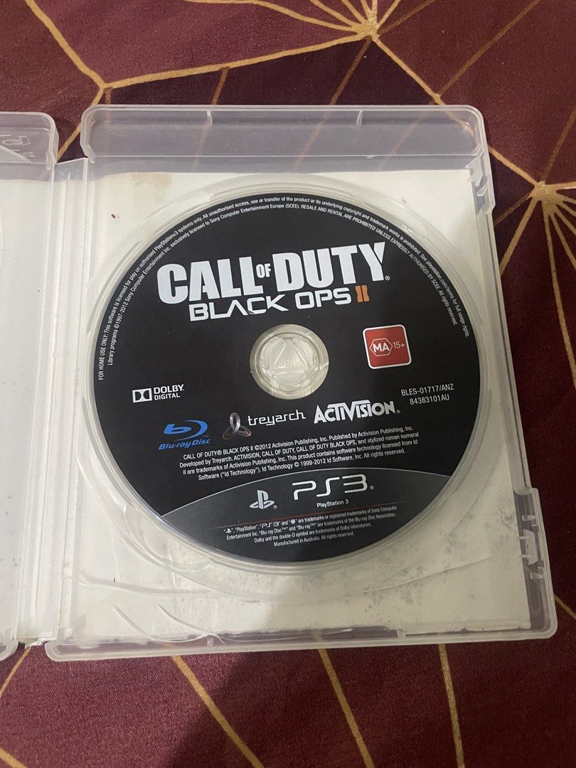 Call of Duty Black Ops 2 (PS3) (Category: PlayStation) located in Marikina City. Submitted by jaysonceli (Listing ID 1466140444, Image 2). Description: Call of Duty: Black Ops 2 - in great condition - tested working - comes with its original manual - wrong game game cover Marikina/Sampaloc Manila loc Price: 150.