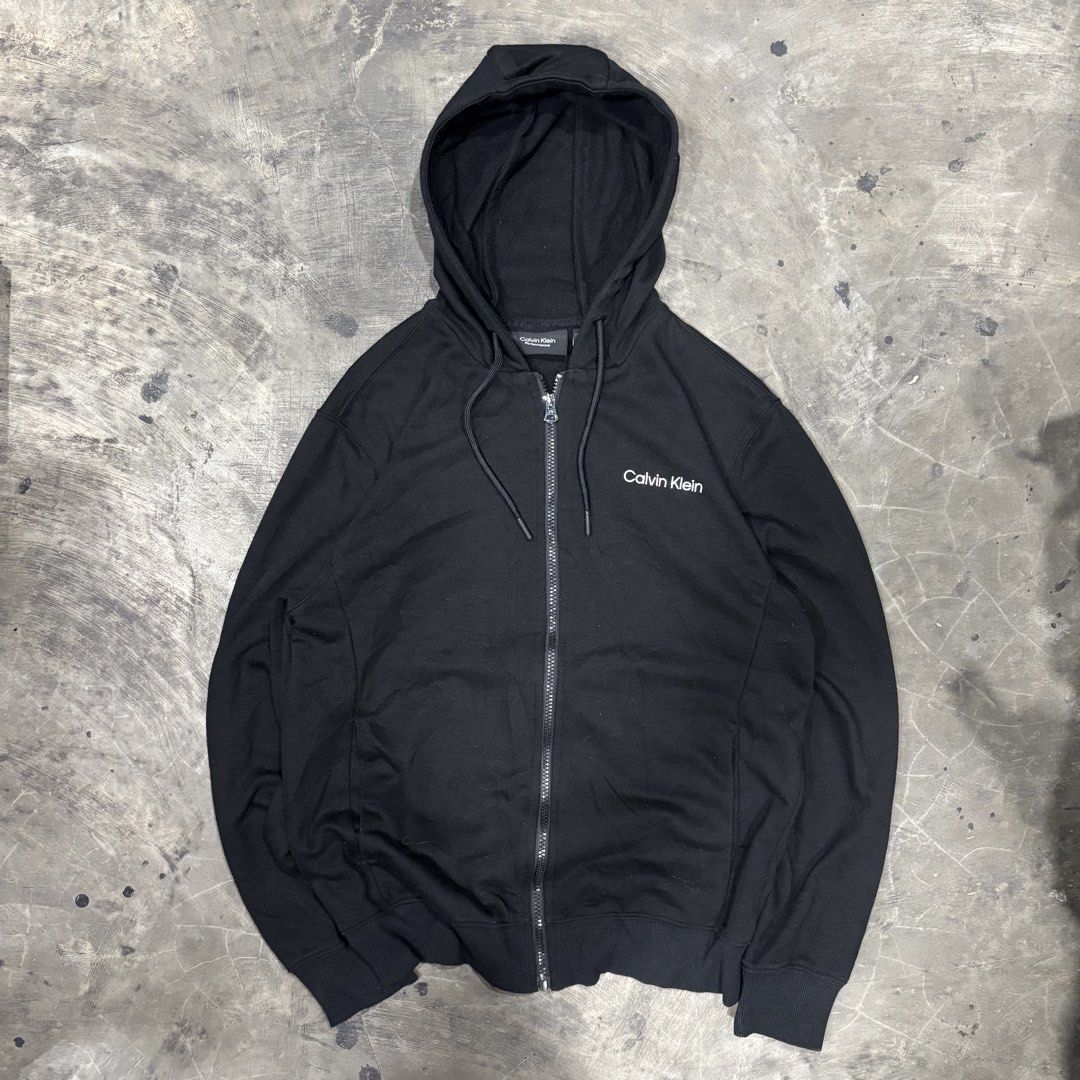 Calvin Klein Zip Up Hoodie (Category: Coats, Jackets and Outerwear) located in General Santos City (Dadiangas). Submitted by rags2reviveph (Listing ID 1466065878, Image 1). Description: Calvin Klein Zip Up Hoodie Medium width 20 | length 26 Excellent.