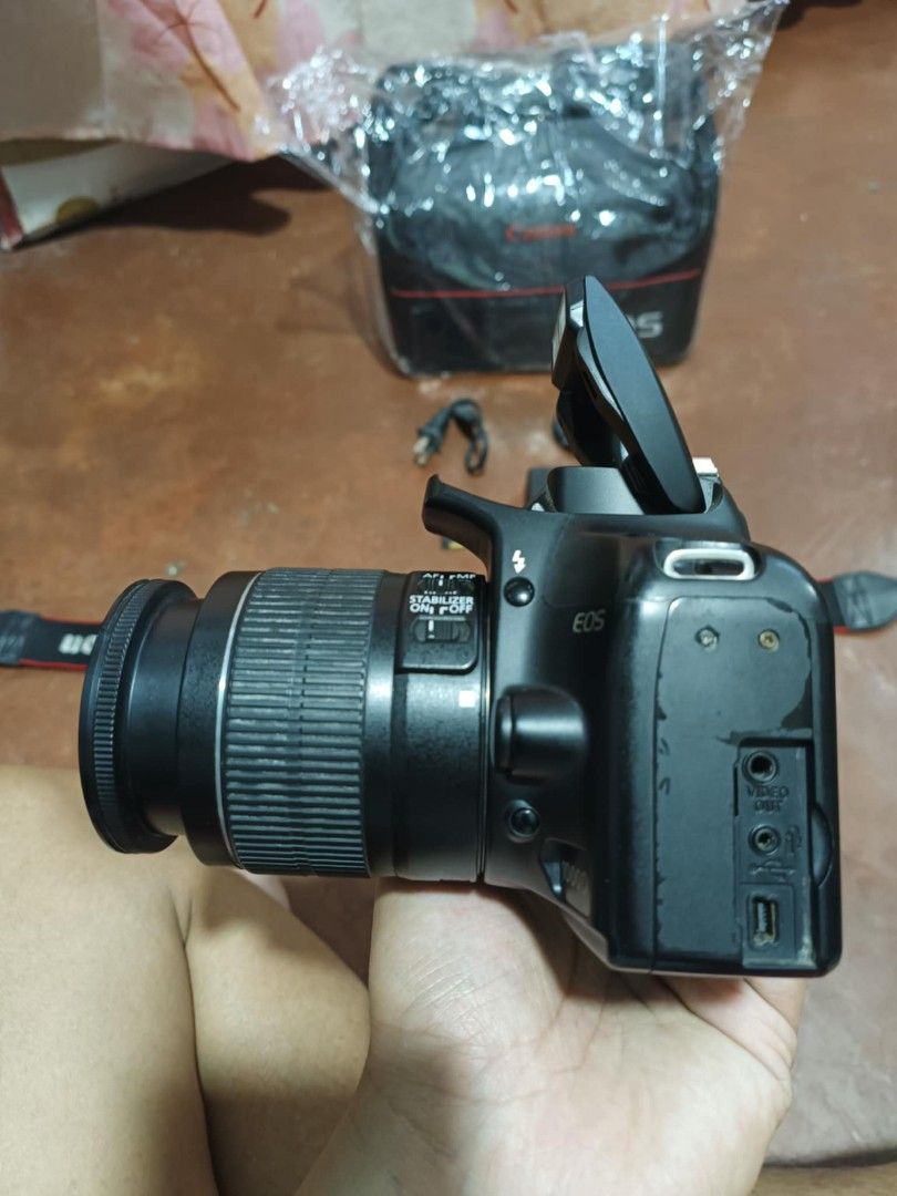 Canon 1000d with 18-55mm lens (Category: Cameras) located in Caloocan City. Submitted by mr.carlo_dslr_laptop (Listing ID 1466010863, Image 2). Description: Canon 1000d For Photos Only DSLR Camera Slightly Used Good Condition 8,000 Pesos 8k Cash 8000 PHP Complete Accesories Memory card Camera Bag Charger and Battery Camera Strap Canon Lens Cap Canon 1000d Body Canon 18-55mm Lens No issue Good Condition Working Autofocus Working Flash All Buttons 