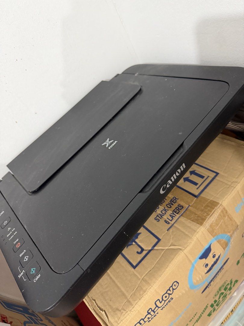 Canon PIXMA MG2570S All-in-One Printer (Category: Printers, Scanners & Copiers) located in Tanza. Submitted by calmwind_2a9316 (Listing ID 1466024751, Image 1). Description: - Model: Canon PIXMA MG2570S Color Inkjet Printer and Scanner - Color: Sleek Black finish with easy-to-use left-side control panel - Functions: 3-in-1 versatility for printing, copying, and scanning - Scanner: Built-in flatbed glass scanner with clean white lid backing - Desi