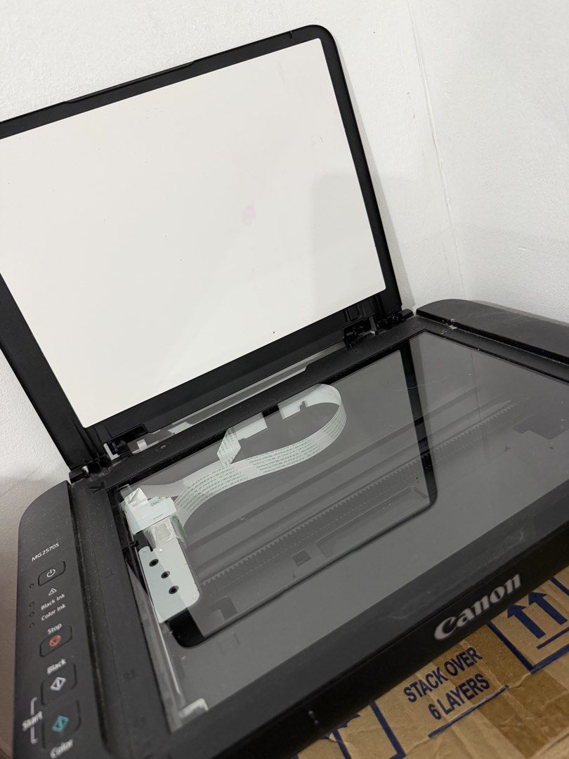 Canon PIXMA MG2570S All-in-One Printer (Category: Printers, Scanners & Copiers) located in Tanza. Submitted by calmwind_2a9316 (Listing ID 1466024751, Image 2). Description: - Model: Canon PIXMA MG2570S Color Inkjet Printer and Scanner - Color: Sleek Black finish with easy-to-use left-side control panel - Functions: 3-in-1 versatility for printing, copying, and scanning - Scanner: Built-in flatbed glass scanner with clean white lid backing - Desi