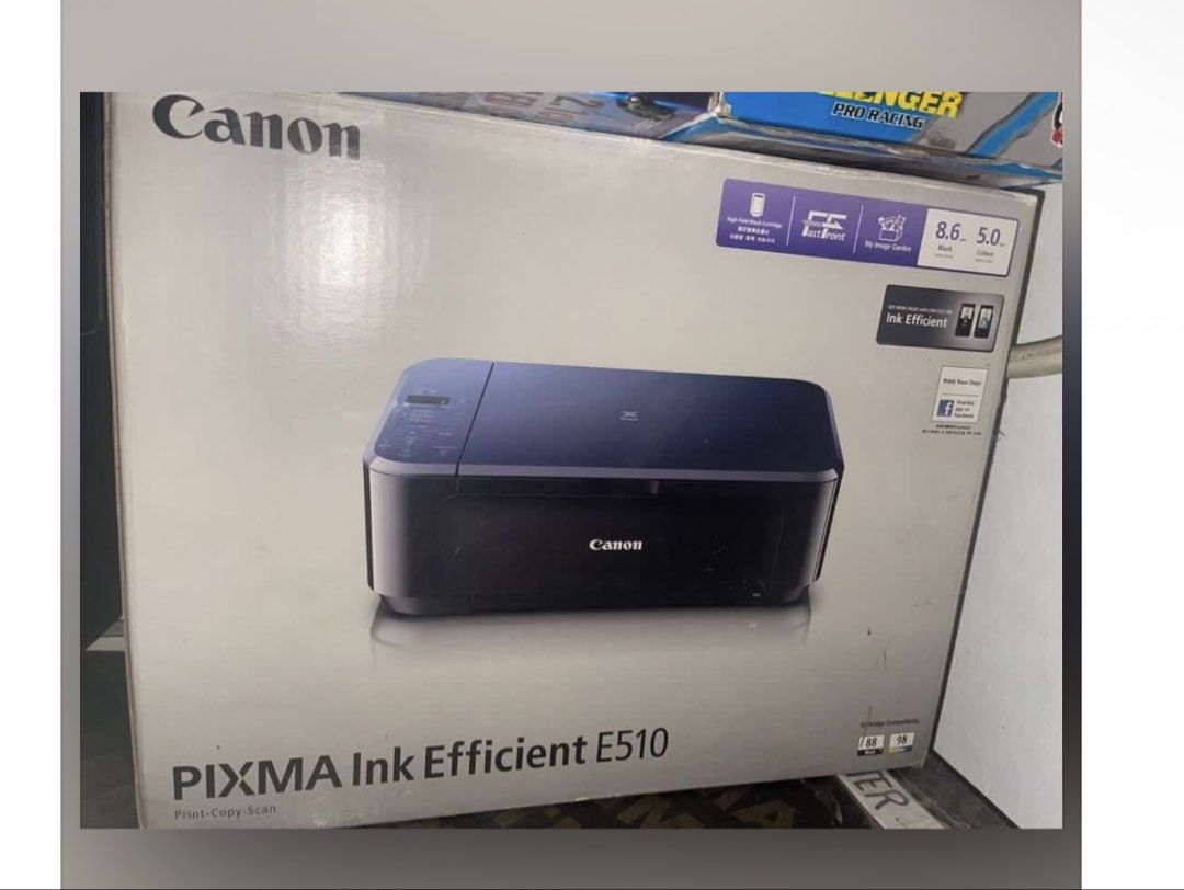 Canon Printer (Category: Printers, Scanners & Copiers) located in Antipolo. Submitted by marj_11 (Listing ID 1466101257, Image 2). Description: gumagana pa to when we kept. lagyan nyo nlng ink/cartridge or switch nyo into continues one. with box.