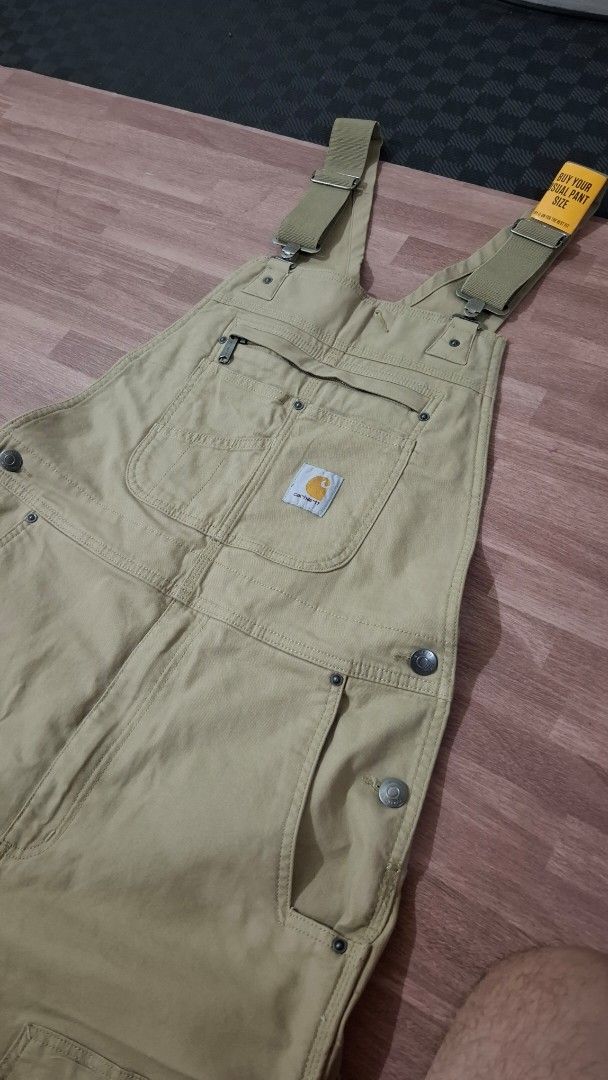 Carhartt Bib Overalls (Category: Coats, Jackets and Outerwear) located in Cebu City. Submitted by kencast1888270 (Listing ID 1466122856, Image 1). Description: Brand new Original Size 32 Dark Khaki.