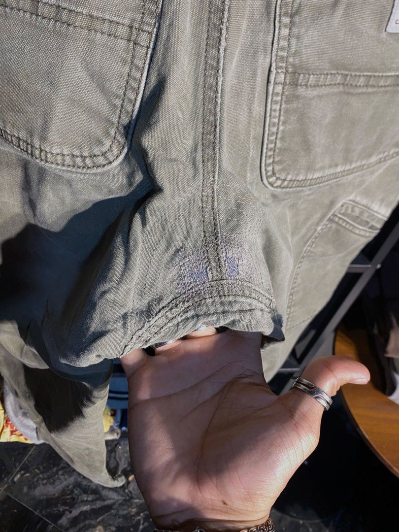 CARHARTT DOUBLE KNEE (Category: Jeans) located in San Pablo. Submitted by genesisllo24149 (Listing ID 1466048528, Image 3). Description: CARHARTT DOUBLE KNEE WAIST -> 32 LENGTH -> 38 THIGH -> 12.5 LEG OPENING -> 8.5 ISSUE -> SIGN OF USAGE | REPAIRED CONDITION -> WELL USED DM TO PURCHASE 📥 DISCLAIMER: - Please manage your expectations, posted items are preloved, used & thrifted -Actual color may vary due to lighting -Flaker will be posted.