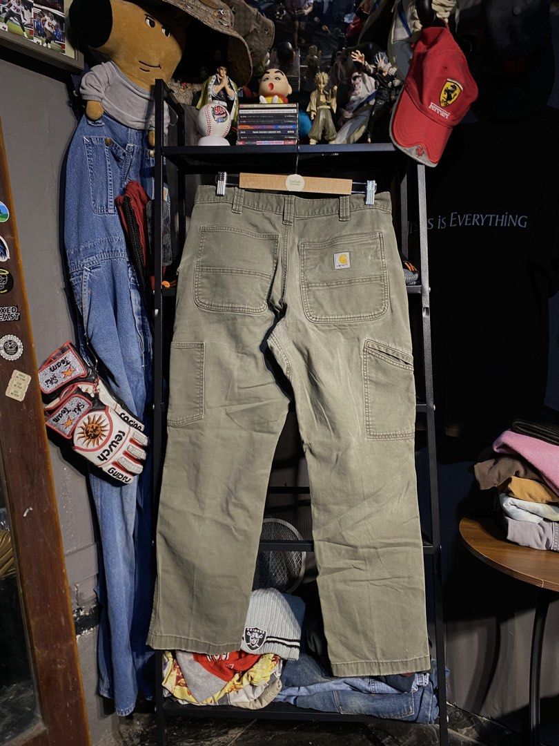CARHARTT DOUBLE KNEE (Category: Jeans) located in San Pablo. Submitted by genesisllo24149 (Listing ID 1466048528, Image 2). Description: CARHARTT DOUBLE KNEE WAIST -> 32 LENGTH -> 38 THIGH -> 12.5 LEG OPENING -> 8.5 ISSUE -> SIGN OF USAGE | REPAIRED CONDITION -> WELL USED DM TO PURCHASE 📥 DISCLAIMER: - Please manage your expectations, posted items are preloved, used & thrifted -Actual color may vary due to lighting -Flaker will be posted.
