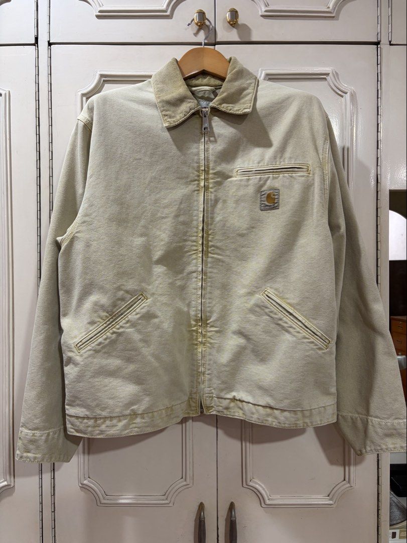 Carhartt WIP OG Detroit Jacket (Unlined) (Category: Coats, Jackets and Outerwear) located in Quezon City. Submitted by mbsales01 (Listing ID 1466048430, Image 1). Description: No issue (Good as new) 27x25in Used 4-5 times RFS: no longer using MOP: BDO/Gcash Shipping: Grab/Lalamove/J&T (booked by buyer) Loc: Congressional Ave QC.