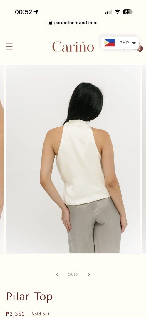 Cariño Pilar top (Category: Others Tops) located in Catarman. Submitted by yourfriday_faves (Listing ID 1466134037, Image 3). Description: fit it once did not like how it looks on me. no tag. already washed it. NO HAGGLING PLS. NO TO LOW BALLERS SINCE IT IS CONSIDERED BRAND NEW. .