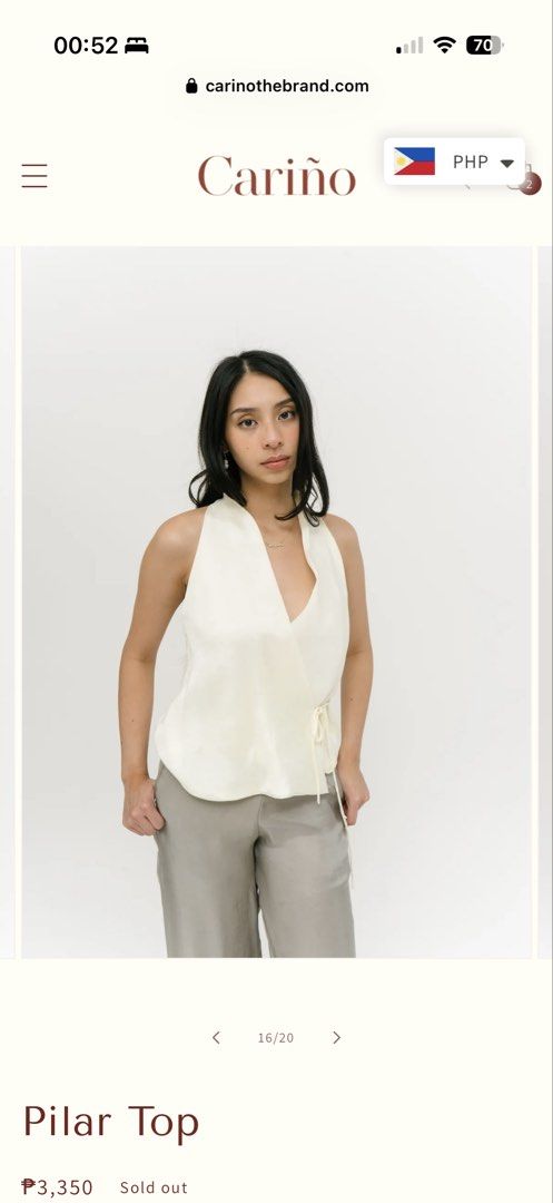 Cariño Pilar top (Category: Others Tops) located in Catarman. Submitted by yourfriday_faves (Listing ID 1466134037, Image 1). Description: fit it once did not like how it looks on me. no tag. already washed it. NO HAGGLING PLS. NO TO LOW BALLERS SINCE IT IS CONSIDERED BRAND NEW. .