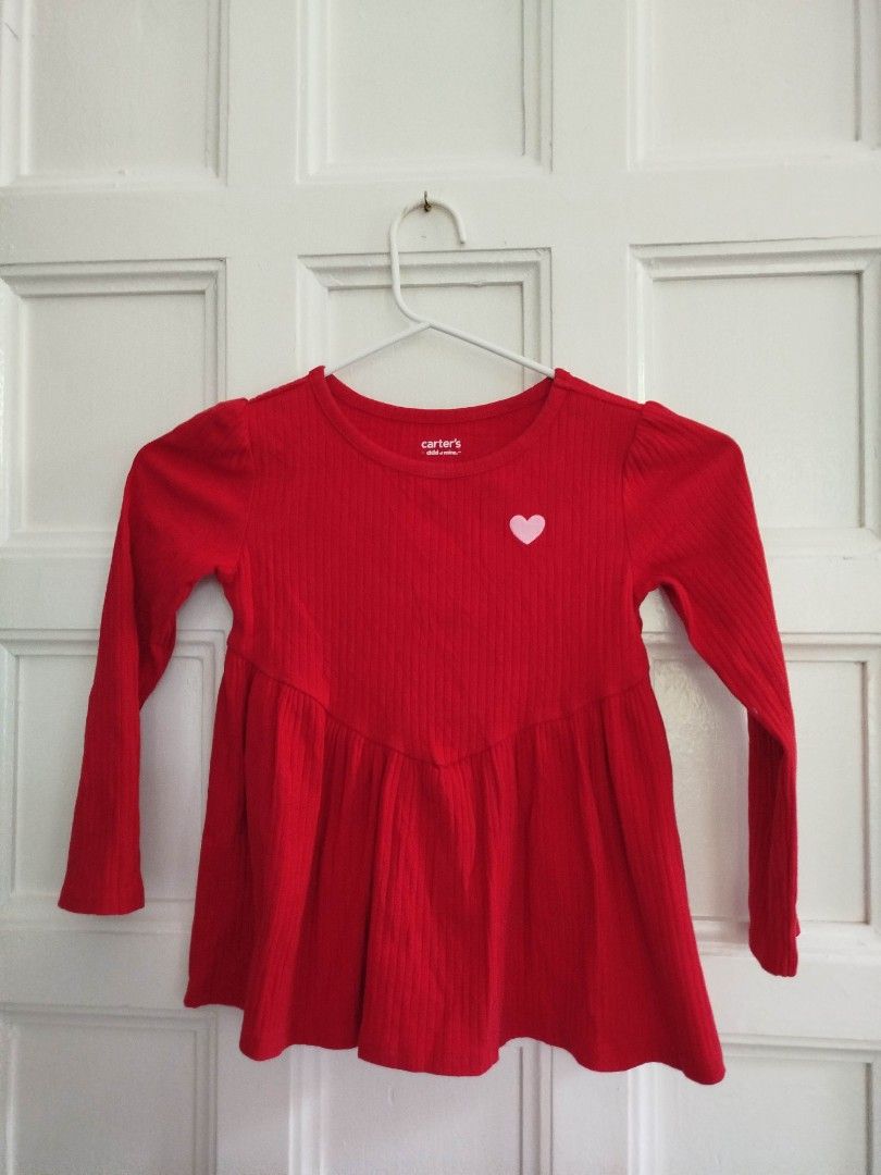 Carter's red little dress (Category: Babies & Kids Fashion) located in Las Pinas. Submitted by wisedragon-84af (Listing ID 1465960240, Image 2). Description: size 5T.